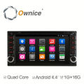 Wholesale price Ownice Android 4.4 quad core 2 din touch panel car stereo with BT